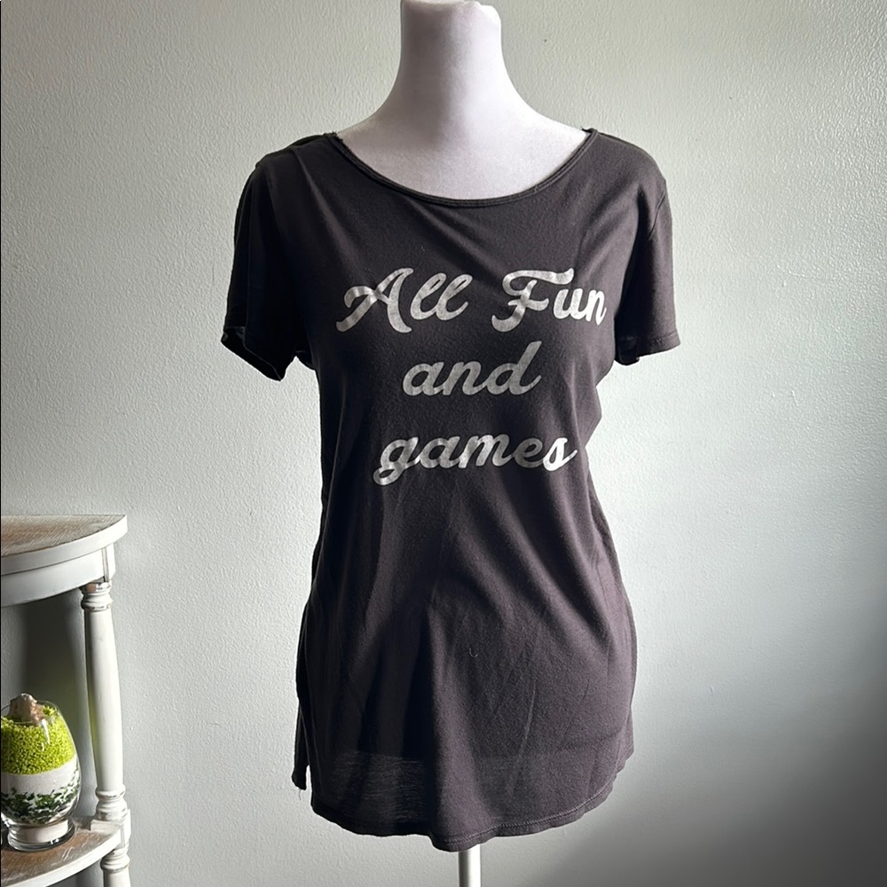 [PST] Graphic Tee “All Fun and Games” - Size XS